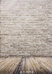 brick wall photo background vintage wooden floor photography backdrops brown Grey backgrounds for photo studio vinyl cloth 3D