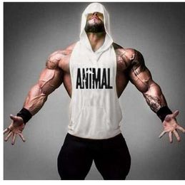 New Brand Animal Fitness Stringer Hoodies Muscle Shirt Bodybuilding Clothing Gyms Tank Top Mens Sporting Sleeveless T shirts
