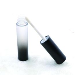 New Fashion Elegant Gradient Black Round Empty Lip Gloss Tube Plastic Lip Liquid Cosmetic Vial LX2259