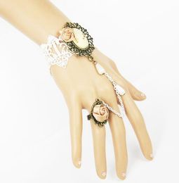 Hot style The head of the head European court rose vintage lace bracelet band ring party dance fashion classic exquisite elegance