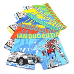 Cartoon Kids Boy Briefs Children Boxers Underpants Underwear Panties for 2-9Years 5pcs/set