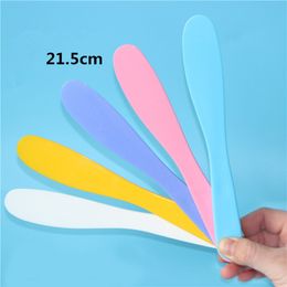 DIY Facial Mask length 21.5CM Cosmetic Spatula Plastic Mixing Spatulas Spoon Stick Makeup Tools fast shipping F1641