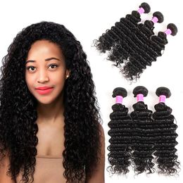 Hot Sale Peruvian Deep Wave Human Hair 3 Bundles Cheap Peruvian Virgin Hair Weave 10-28 inch Virgin Human Hair Extensions Vendors