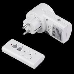 Freeshipping Wireless Remote Control Home House Power Outlet Light Switch Socket 1 Remote EU Connector Plug BH9938-1 DC 12V