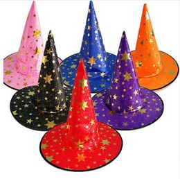 Ribbon Wizard Hat Party Hats Witch Hats Masquerade Spider Hat Cosplay Costume Accessories Halloween Party Fancy Dress Decor GA380
