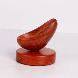 Cigarette accessories accessories wooden grain holder spoon shaped single eye custom pipe display rack