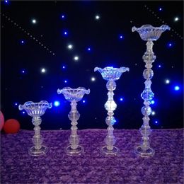 Acrylic Vases Wedding Table Centrepieces Exquisite Flower Rack Party Event Flowers Road Lead For Home Decoration