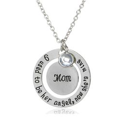 New Design Letter Dad and Mom Pendant Necklace Fashion Jewelry Father Day Mother Day Gifts Wholesale