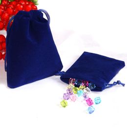 50pcs Jewelry Packing Velvet Bag 7x9cm Packaging Bags Drawstring Gift Bags Pouches Christmas Gift Bags