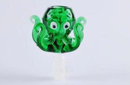 Green Octopus Bowl, Wholesale Glass Pipes, Glass Water Bottles, Smoking Accessories, Free Delivery 18mm