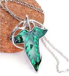 New Hot Movie Film The Lord Of The Rings Elven Leaf Pendant Arwen Evenstar Pendant Amphibious Christmas Gift a622