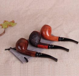 A new type of straight faced Heather wood pipe man Philtres the stone pipe.