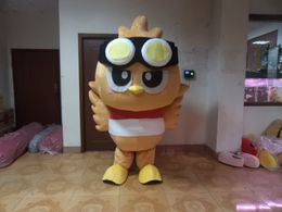 Brown Owl Mascot Costumes Animated theme Big Eye Owlet Cospaly Cartoon mascot Character adult Halloween Carnival party Costume