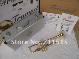 SUZUKI Drop Bb Tone Small Trumpet Instruments Gold Lacquer Surface Brass Tube High Quality Musical Instruments For Students