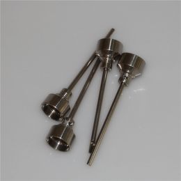1Pcs hand tools 18mm Titanium Nail GR 2 Carb Cap with One Hole 89mm Dabber Titanium Nails for Glass Bong Water Pipe