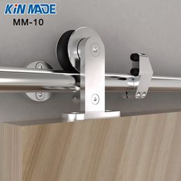 Kinmade MM-10 Stainless Steel WoodenSlidingDoor-Hardware Modern Interior Sliding Barn Wooden Door Hardware Track Set