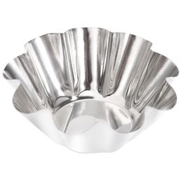 6pcs Stainless Steel Egg Tart Cupcake Mold Baking Cup Flower shaped cake mold makes your cakes more beautiful and elegant