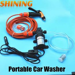 12V Power Car Electric 60W High Pressure Pump Car Washer Portable Car Wash Pump Washing Machine Garden Pump Lavador de coches