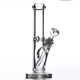 Hookahs 9mm Thick Glass Straight Bong 12 inches With elephant Joint Super Heavy water pipe smoking dab big bongs