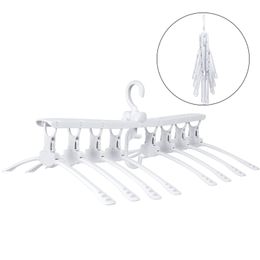 8-in-1 Hangers,Magic Folding Clothes Rack,8 Pieces Conjoined Clothes Hangers,Hang Collect 8 Clothes at a time,Saving Space The Wardrobe