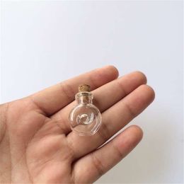 100 pcs Small Glass Bottles With Corks DIY Mini Art Jars Gifts Vials Lovely Little Bottles