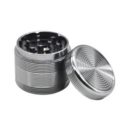 Aluminium alloy smoke grinder, metal smoke grinder diameter 40mm four layer thread cigarette lighter grinder