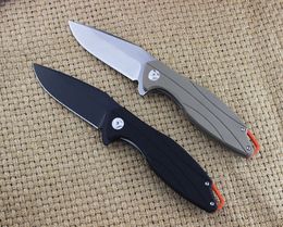 Top Quality 2 Handle Colours Flipper folding Knife D2 Drop Point Blade G10 Handle Outdoor Camping Hiking Survival Tactical Folding Knives EDC