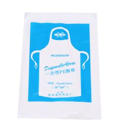 100Pcs Set Disposable White Transparent Easy Use Cleaning Apron Kitchen Aprons For Women Men Kitchen Cooking Apron 9961311233g