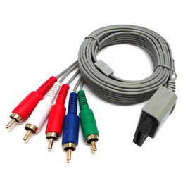 New Composite High Definition HD Component Audio Video AV Cable For Wii WiiU DHL FEDEX UPS FREE SHIPPING