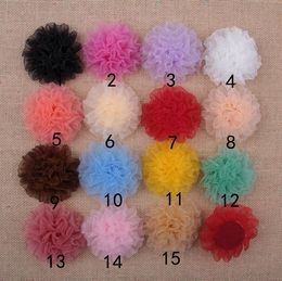 Hot sale 3.5 inch organza carnation flowers without clip party decoration flower for Clothing shoes hair Accessories HT2134