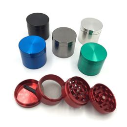 40mm 4 Layer Manual Alloy Grinder Smoking Accessories Metal Herb Grinder Spice Crusher hand muller Grinder 6 Colors