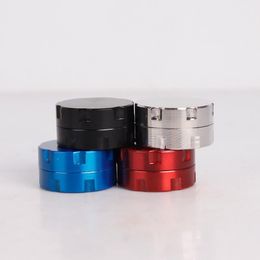 2 layer 30mm mini portable metal grinder Aluminium alloy smoking set filling smoke cutter