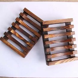 200pcs Vintage Wooden Soap Dish Plate Tray Holder Wood Soap Dish Holders Bathroon Shower Hand Washing