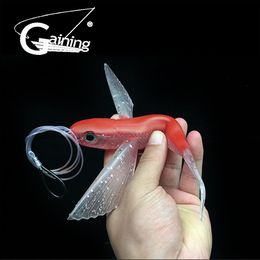 Gaining Fishing Lure Seawater Fishing Bait Flying Fish Lure Boat Trolling Tuna Mackerel Soft Baits Soft Lure Fishing Accessories