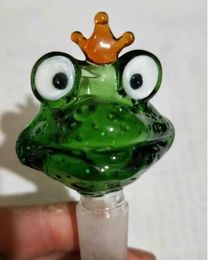 Frogs' cartoon bubble head. ,Wholesale Glass bongs Oil Burner Pipes Water Pipes Glass Pipe Oil Rigs Smoking,18mm male