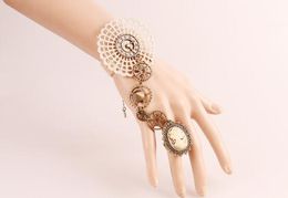 free new European and American fashion handmade bracelet with ring and lace watch accessories fashion classic delicate elegance