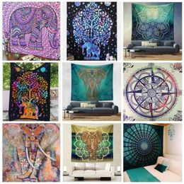 Bohemian Style Beach Towels Printing Mandara Hippies Throw Tapestry Rectangle Wall Hanging Decoration Yoga Mat New Arrival 17caa BB