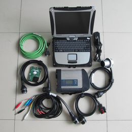 mb star sd c4 diagnose tool cars trucks with hdd 320gb laptop cf-19 full set ready to work for 12v and 24v