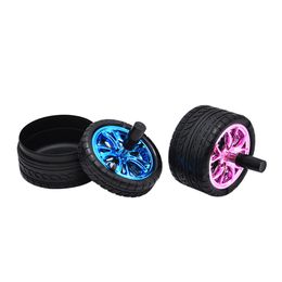 Newest Colorful Tire Shape Ashtray Car Portable High Quality Plastic Exquisite Color Unique Design Easy Clean Hot Sale Store Box