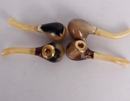 Pocket horn pipe cigarette holder Tobacco horn pipe smoking filter