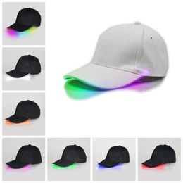 LED Luminous Baseball Caps Shining LED Light Party Cap Adjustable Snapback Hats Luminous Party Hats Supplies