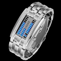 popular mens womens alloy date digital led bracelet sport watches no181 5v3e birthdays gifts 8hjf