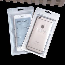 Multiple sizes White Phone Cover Bags Cell Phone Accessories Mobile Phone Case Cover Packaging Package Bag for iPhone Xs Max 8 7 6S 6 Plus