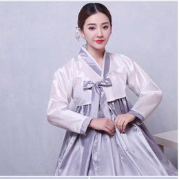 Ethnic Minority Dance New Korean traditional women dress court dress daichangjin improved dance stage show costumes