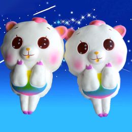 2018 new Kawaii Scented Cute Big Sheep Alpaca Squishy Slow Rising Soft Squeeze Fun Decompression Kids Toy Phone Straps Children's Gift