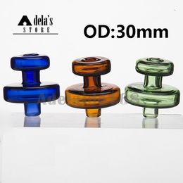 Colored Glass Bottle Carb Cap Dome For Less 34mm Quartz Banger Nail 2mm 3mm 4mm Thick Enail Domeless Nails Dab Rig 600