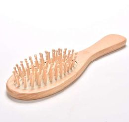 High Quality 1Pcs Massage Wooden Comb Bamboo Hair Vent Brush Brushes Hair Care and Beautiful SPA Massager Wholesale