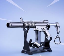 deutschland gemer festung nacht schlusselbund schlacht royalen aktion fortnite schweigen maschinenpistole spielzeug waffe aluminiumlegierung schalldampfer - kleine maschinenpistole fortnite