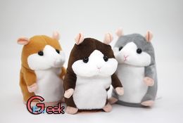 Hamster Soft Plush Toy Talk Sound Record Repeat Stuffed Birthday For Children Kids Selling Japan