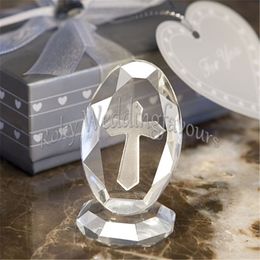 50PCS Choice Crystal Cross Favors Statue Christening Baby Shower Wedding Favors Anniversary Gifts Birthday Supplies Ideas